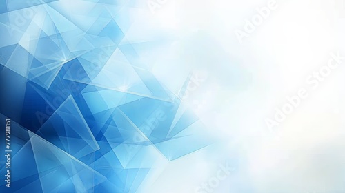 Modern Corporate Visuals: Dynamic Geometric Art on Light Blue