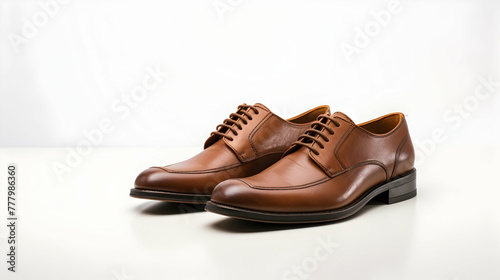 Isolated brown shoes