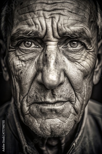 Wrinkles are the imprints of time that tell a person's story © Viktoryia