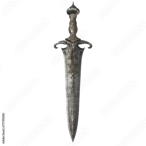 Rondel dagger isolated on transparent background