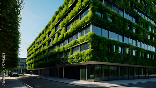 urban Environmentally Friendly Glass Office Building Incorporating Trees and green plant for Carbon Dioxide Reduction: A Green Approach to Workspace Design