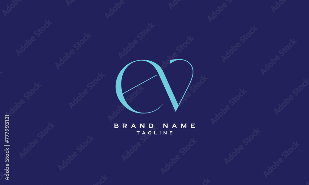 EV, VE, AV, VA, Abstract initial monogram letter alphabet logo design EV, VE, AV, VA, Abstract initial monogram letter alphabet logo design