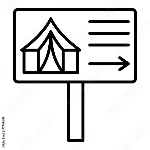 Camping zone Icon