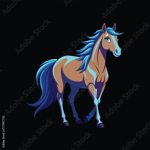 Horse, In Silhouette, Icon Symbol, Vector, Running