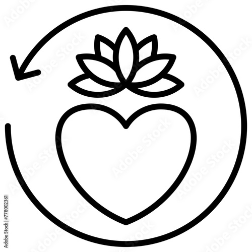 Revitalize outline icon.	