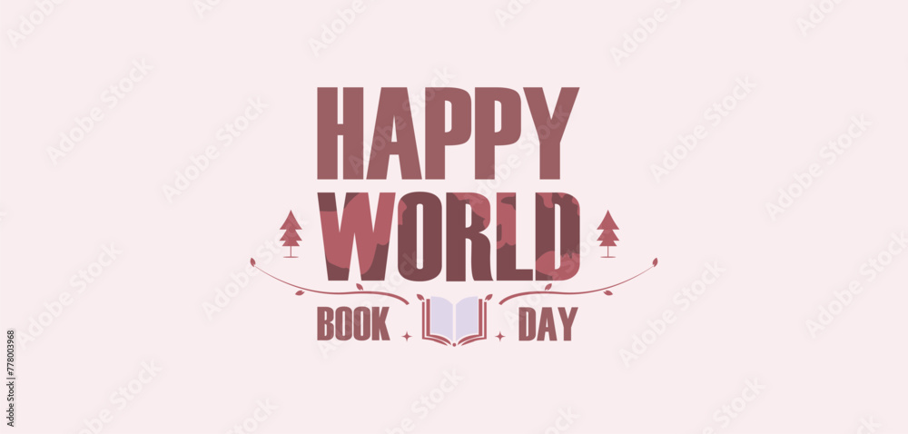 Fototapeta premium Celebrate World Book Day with Eye-Catching Illustration