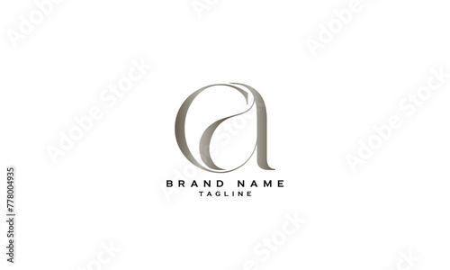 CA, AC, Abstract initial monogram letter alphabet logo design