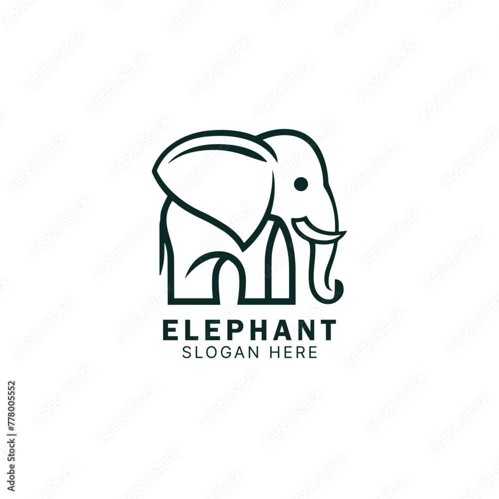 Professional and modern Elephant Vector Logo Design template. Sleek, versatile, and impactful