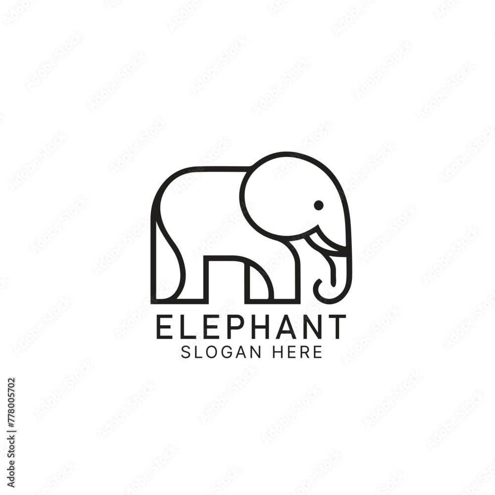 Professional and modern Elephant Vector Logo Design template. Sleek, versatile, and impactful