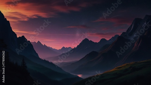 Majestic Mountain Twilight