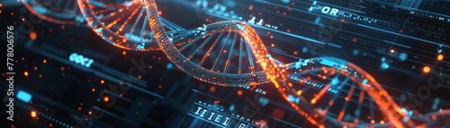 Editing of microbial genomes for vaccine development, Gene Editing Technology concept, futuristic background photo