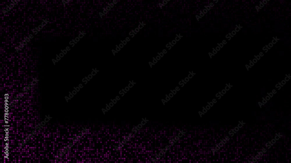 Pink color hi-tech circular dots half tone futuristic dark loop able background