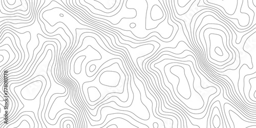 White topology fresh clean vector contour map background