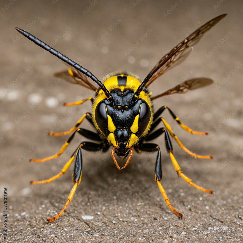 wasp isolated on white wasp isolated on white