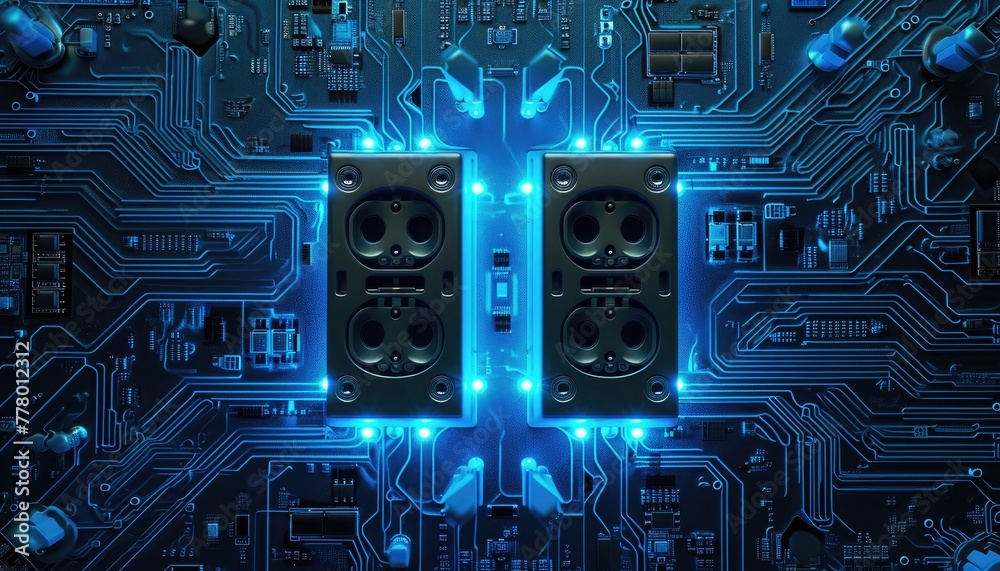 Future technology: Electrical outlet on a circuit background, merging functionality with futuristic aesthetics ⚡🔌✨ Embrace the power of innovation! #TechFuture Future technology: Electrical outlet on a circuit background, merging functionality with futuristic aesthetics ⚡🔌✨ Embrace the power of innovation! #TechFuture