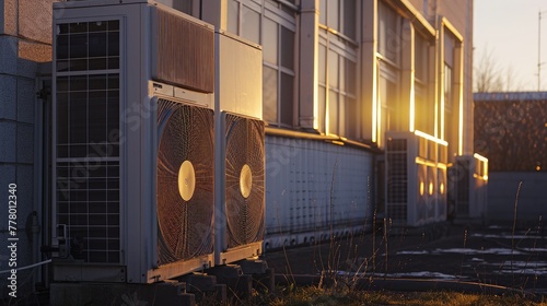 Efficient heat pump cooling system, keeping the home comfortable and eco-friendly all year round! ❄️🏡💚 Embrace sustainable living with modern technology! #CoolComfort