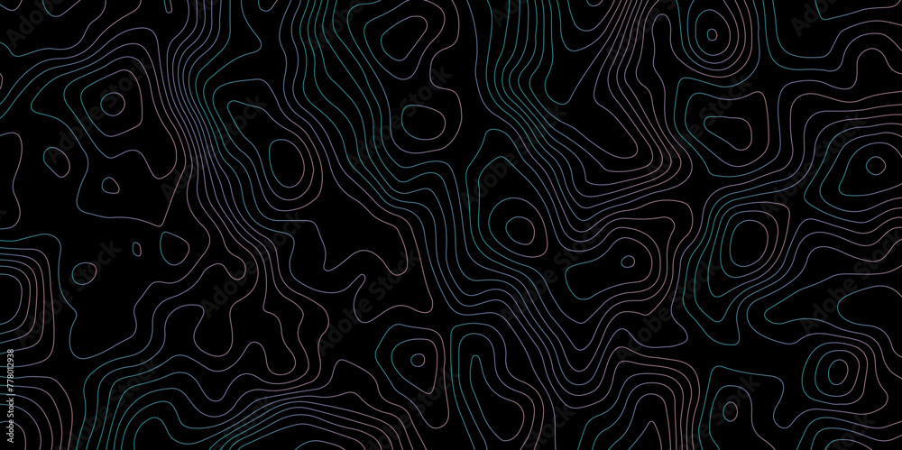 Black background topography topology vector design abstract map design
