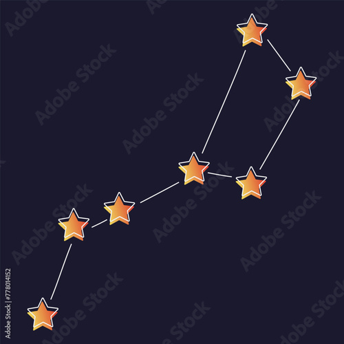 Star Chart With Five Stars