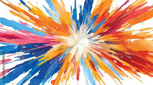 Abstract multicolored background. explosion star