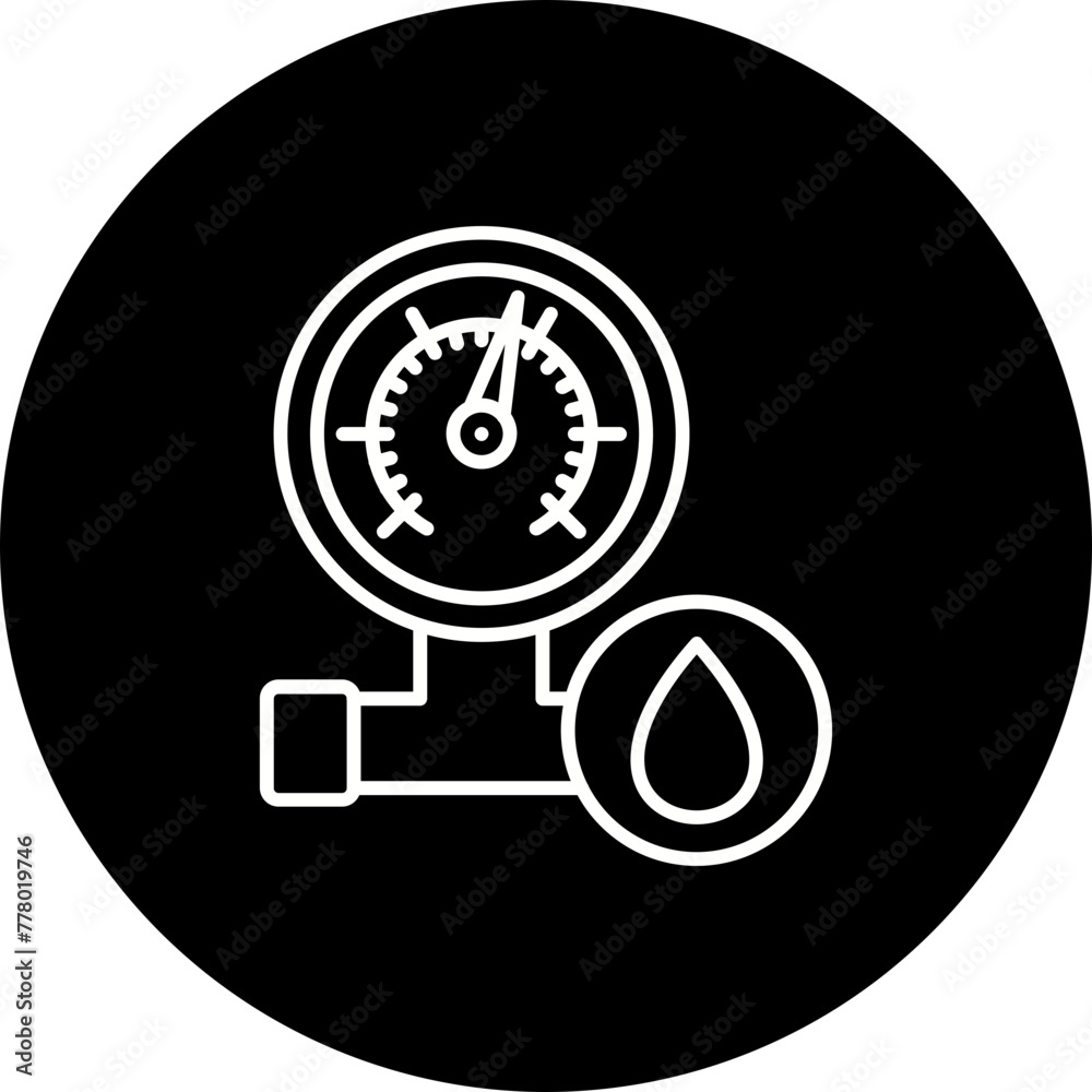 Obraz premium Water guage Icon