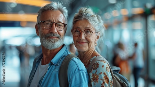 Man and Woman Posing Together