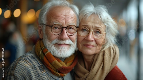 Man and Woman Posing Together
