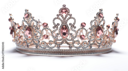 Princess tiara isolated on white background. Clipping path included.