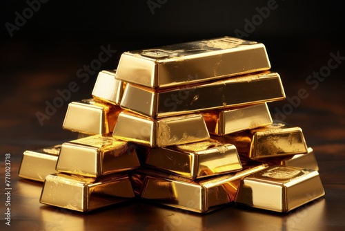 piles of gold lingots