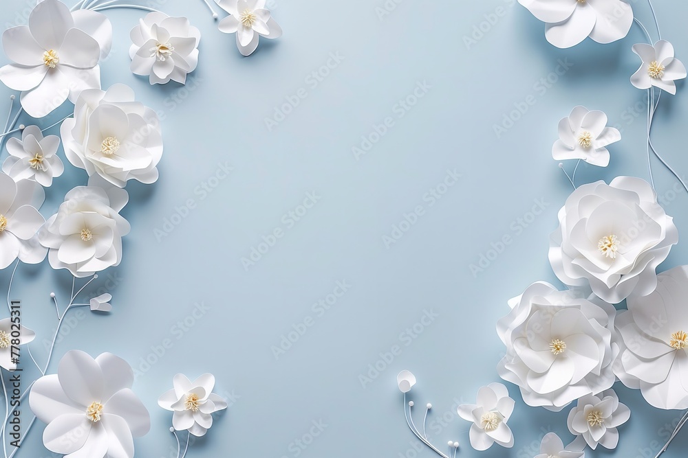 Easter page of a bridal bouquet decorated with spring flowers. Generative Ai