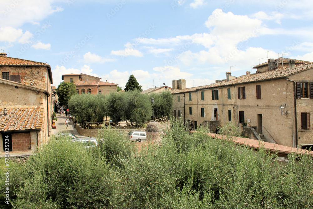 A view of the Italian Village of Monteggiorni