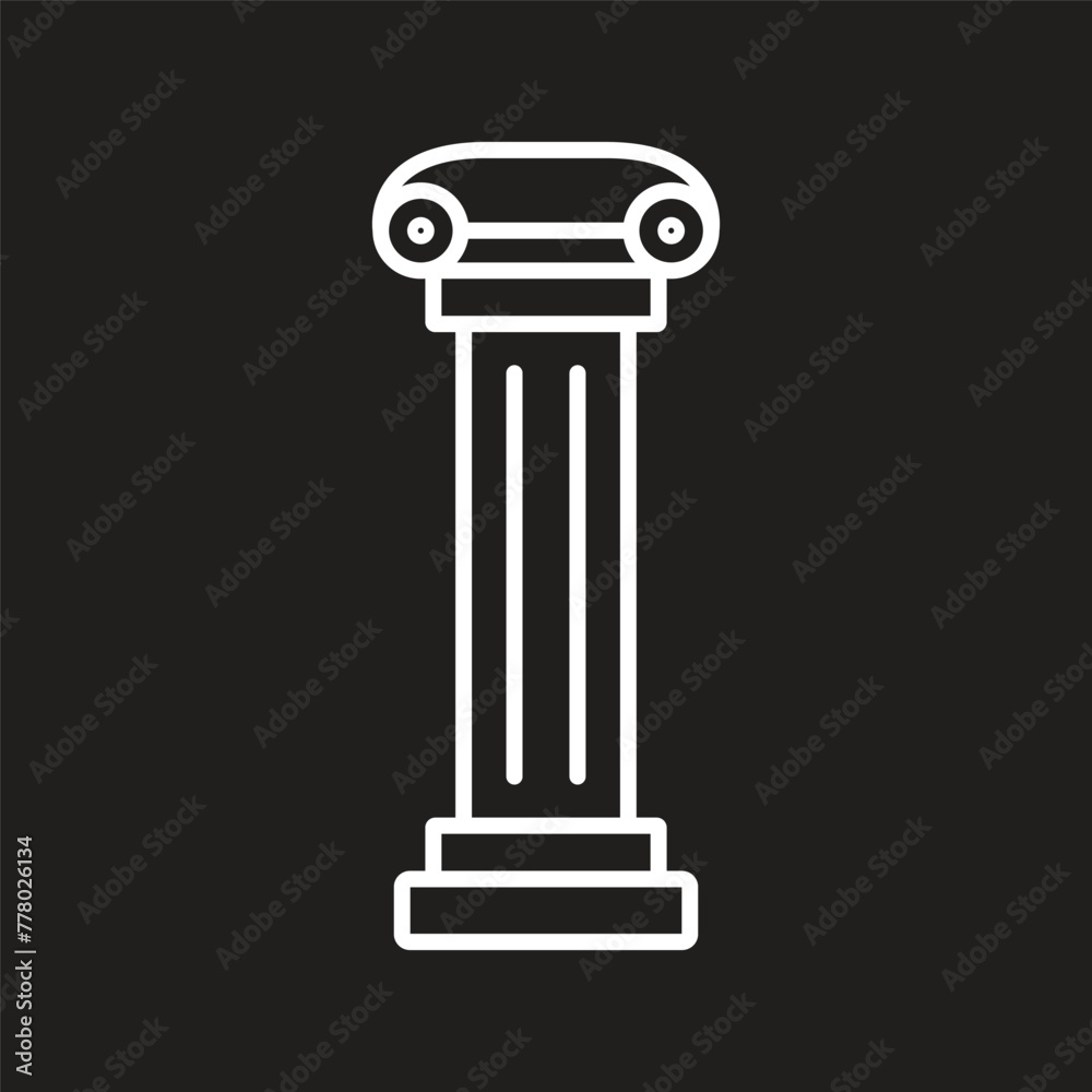 pillar icon vector pillar icon vector