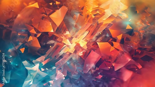abstract background with broken glass. - illustration. photo