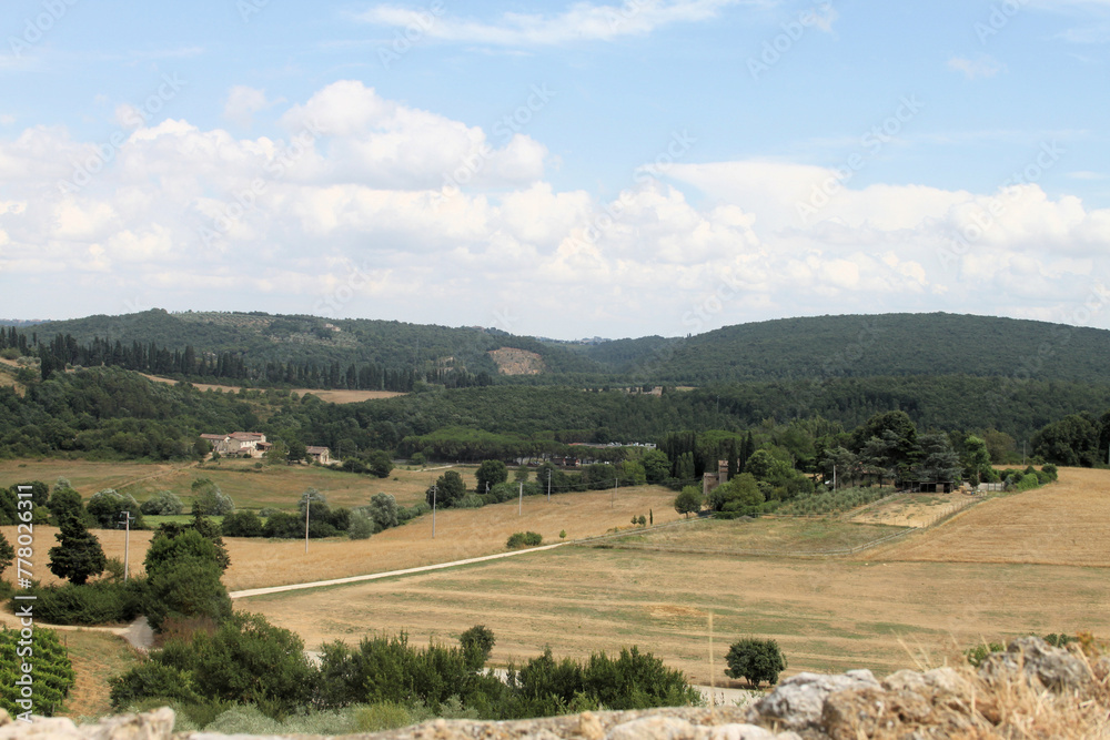 A view of the Italian Village of Monteggiorni