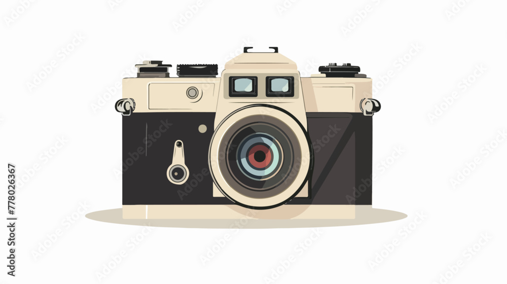 Camera icon in trendy flat style isolated on white Background