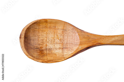 wooden spoon isolated on white or transparent png