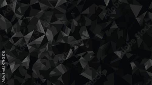 Dark Black vector low poly background