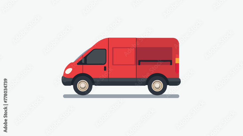 Delivery vector icon flat vector isolated on white Background