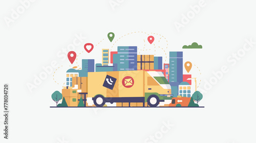 Delivery service Parcel express Delivery app mobile T