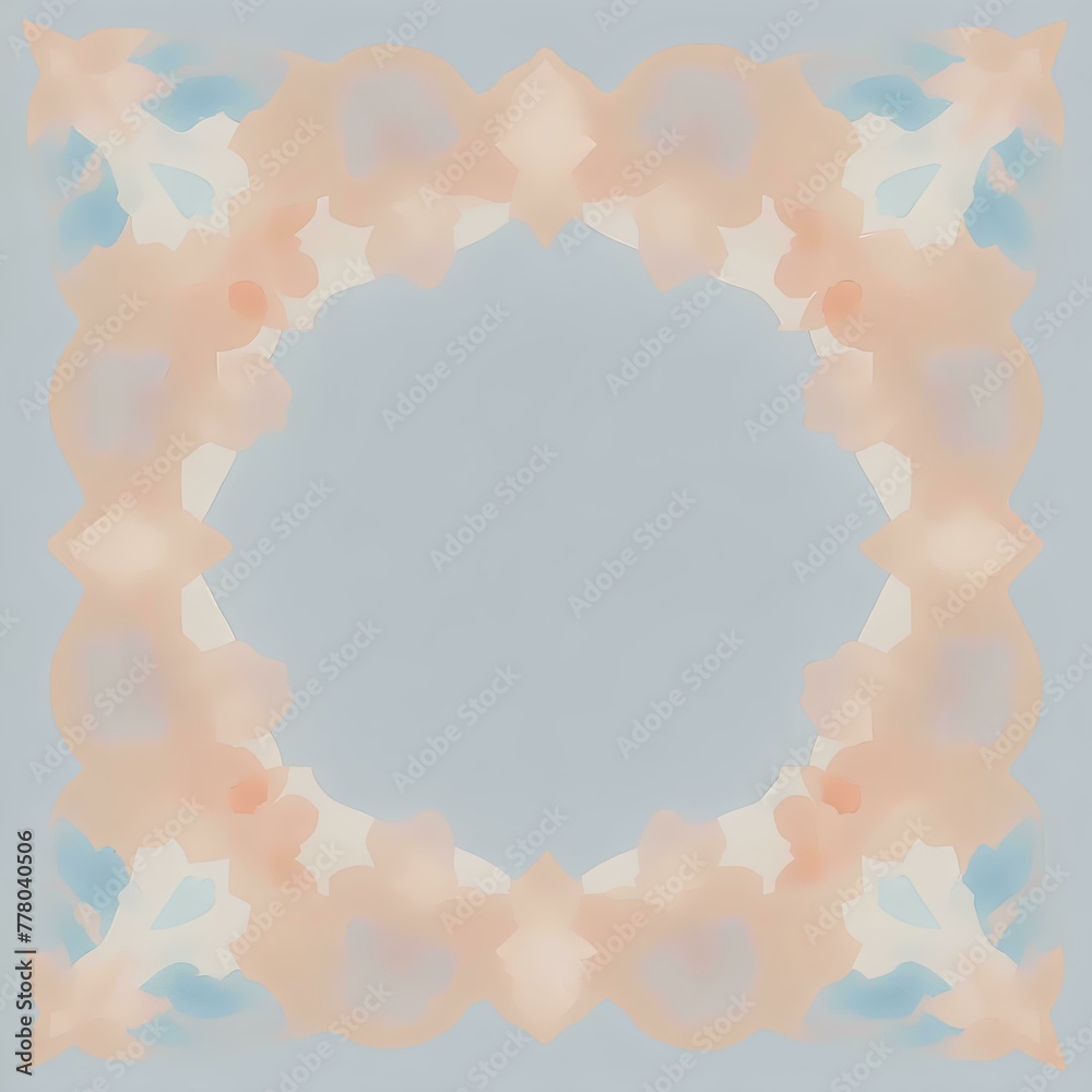 Watercolor art background winter flower paint brush line art. Earth tone blue, pink, ivory, beige watercolor Illustration Watercolor art background winter flower paint brush line art. Earth tone blue, pink, ivory, beige watercolor Illustration
