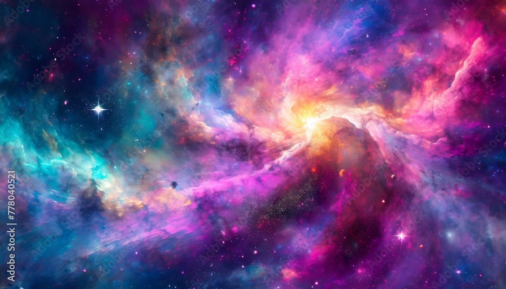 An abstract representation of a cosmic nebula
