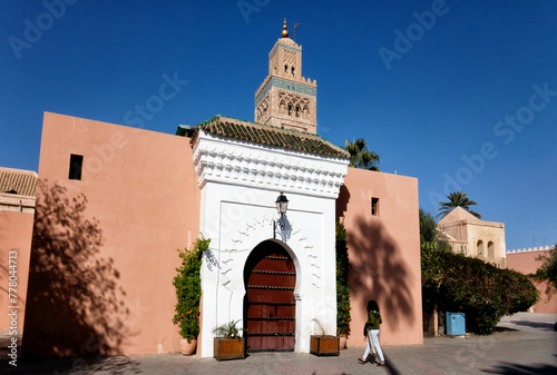 Koutoubia esplanade, Marrakech, Morocco. photo