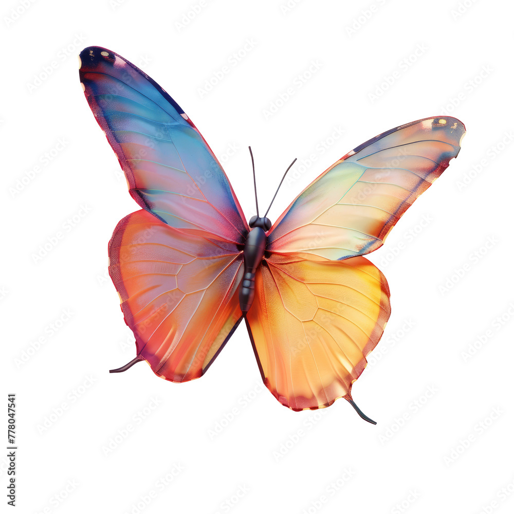 Fototapeta premium Butterfly soaring gracefully through the air
