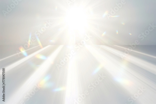 キラキラと白く輝く閃光の背景 photo