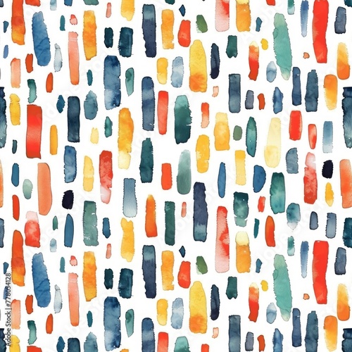 Aesthetic Minimalist Boho Seamless Pattern, Watercolor Style, Background For Banner, HD