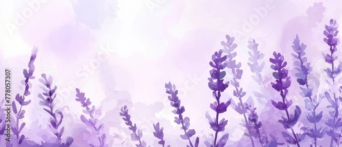 Ultrawide Simple Watercolor Lavender Background In Purple Theme