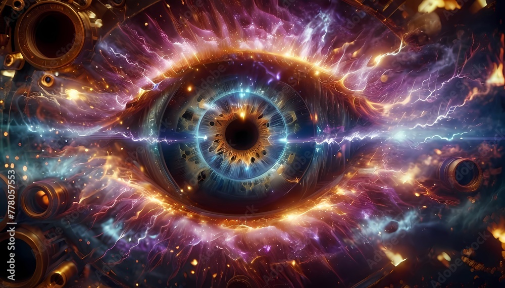 Generative AI. a close up of an eye. The eye has a lot of detail Generative AI. a close up of an eye. The eye has a lot of detail