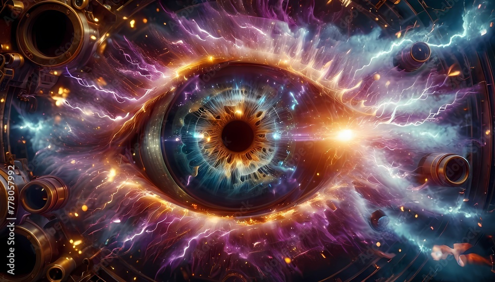 Generative AI. a close up of an eye. The eye has a lot of detail Generative AI. a close up of an eye. The eye has a lot of detail
