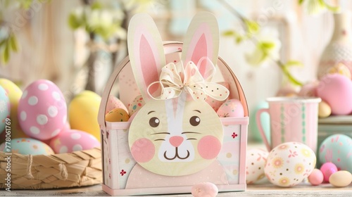 Basket Box with Easter Bunny