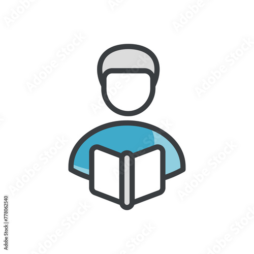 Self Study vector icon