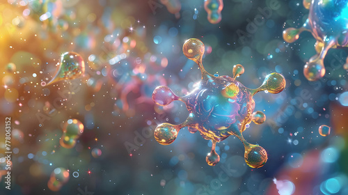 molecules which connect themselves to earth and planets